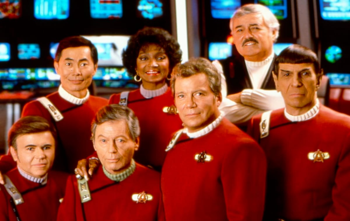 These are the movie voyages of the starship Enterprise